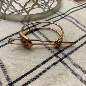 Safety Pin Bun Cuff